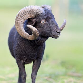 Home Free stock photo of animal, black, curved horns